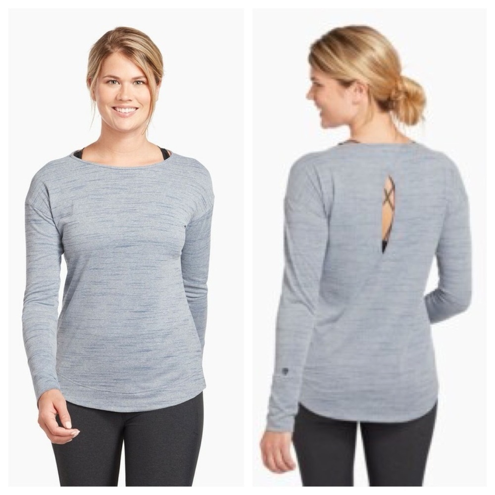 Kuhl Intent Krossback Women's S Grey Long Sleeve Top Base Layer Running Hiking